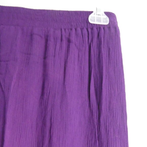 LAURA SCOTT | large | Textured Purple Skirt | 100% Recycled Bottle Material - Picture 11 of 16